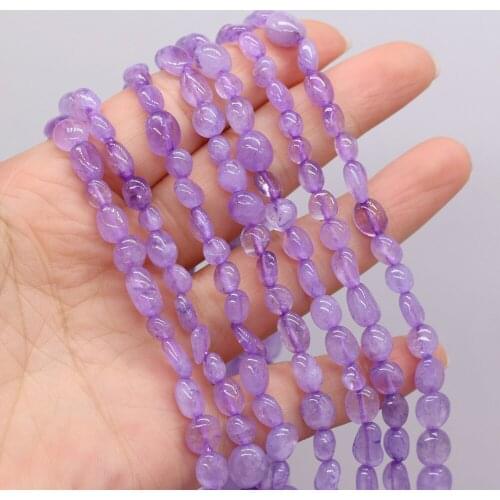 New Style Natural Stone Irregular Purple Jade Loose Beads For DIY Jewelry Making Necklace Bracelet Earrings Accessory