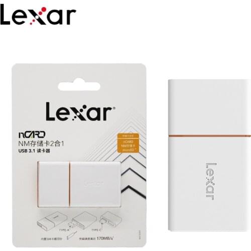 Original Lexar USB 3.1 nCARD Reader 2 in 1 Micro SD TF Card Nano Memory Card Reader With Type C Type A Connector For Phone/PC