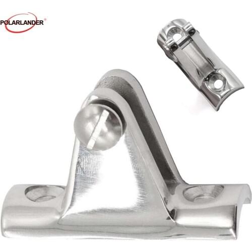 Deck Hinge Deck Hinge Top Fitting Hardware Marine Boat 1pcs 316 Stainless Steel-Concave Base Mount Bimini