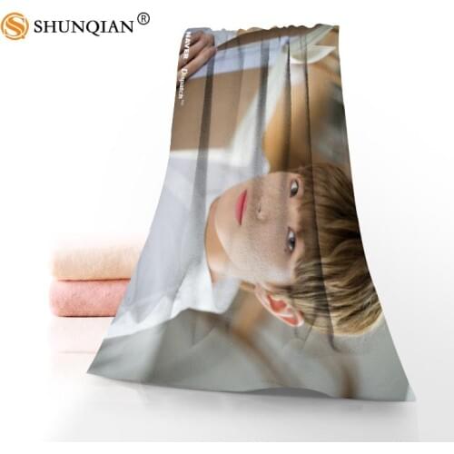 Customize CIX Kim Yong Hee 35x75cm daily exercise fitness fast dry face Microfiber towel