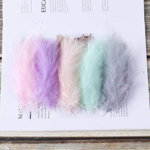 10-15CM Fluffy Turkey Feathers DIY Wedding Jewelry Decoration Carnival Gifts Dress Accessory Marabou Plumes For Crafts Wholesale