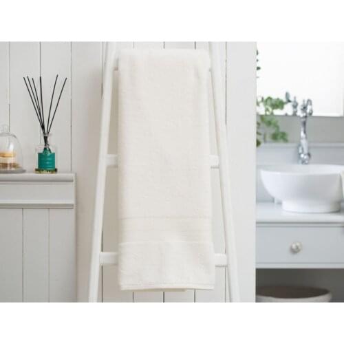 Roxane Bath Towel-Ecru-90x150 Cm Bathroom Accessories Spa Sauna Turkish