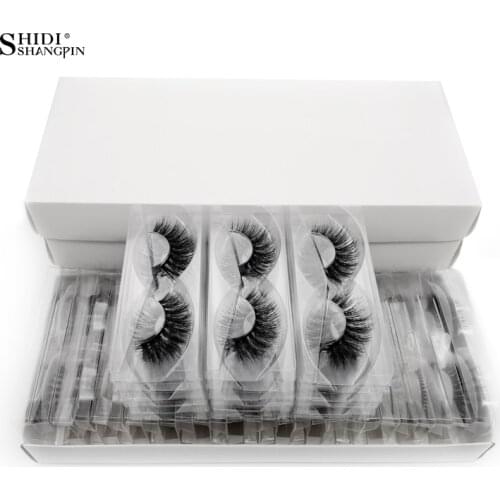 SHIDISHANGPIN Wholesale Eyelashes 3d Mink Lashes Natural Mink Eyelashes Wholesale False Eyelashes Makeup False Lashes In Bulk