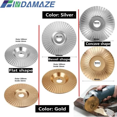 Wood Grinder Shaping Disc Wood shape disc Wheel Angle Grinder Disc Carving Sanding Abrasive Tool Tungsten Carbide Coating Bore