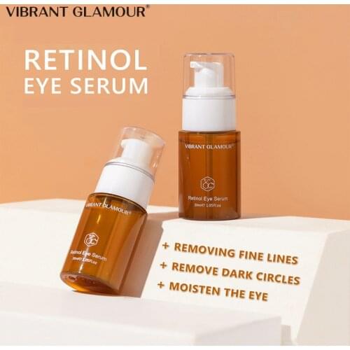VIBRANT GLAMOUR Retinol Eye Serum Effective Anti Wrinkle Essence Improve Fine Lines Remove Dark Circles Eye Bags Lift Skin Care
