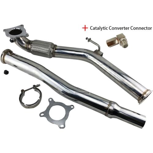 Turbo Catless Downpipe Exhaust 2.0T Decat Cat delet RACING 3.0'' FOR AU A3 FSI /SEAT LEON FR CUPRA/ V W GOLF GT I 2.0 MK5 MK6