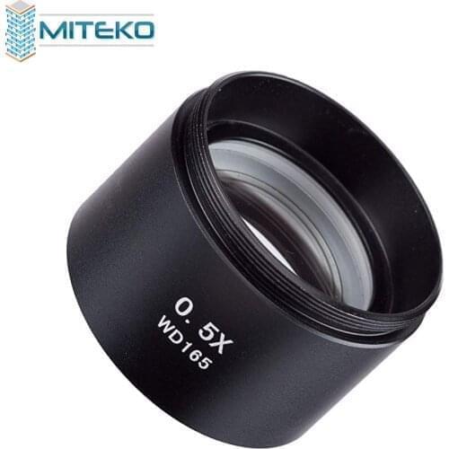 WD30 WD165 WD120 0.3X 0.5X 0.7X 0.75X 1X 1.5X 2X Trinocular Microscope Stereo Microscope Auxiliary Objective Lens Barlow Lens