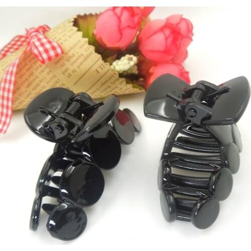 10pc 68/33/23 High-quality Hair Clip Fashion Plastic Hair Claw Black Color Hair accessories for Women Simple Diy Hair Crab Clamp