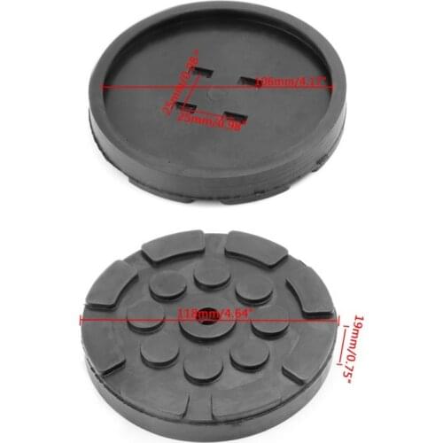 1Pc Black Rubber Jacking Pad For Car Lift Anti-slip Surface Tool Rail Protector Heavy Duty For Car Lift