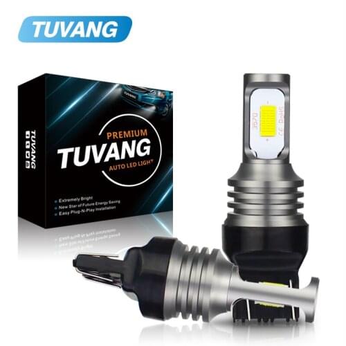 2x High Power T20 7443 W21/5W Turn Signal Light 3570 Canbus Led Bulb Car Backup Reverse Lights Tail Brake Stop Lamp White Golden