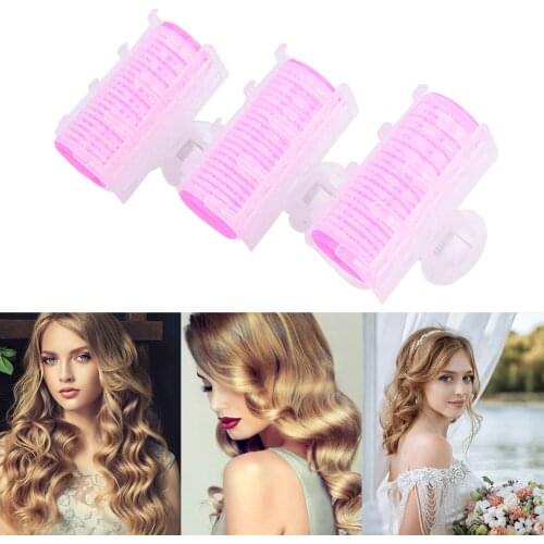 3pcs DIY Bang Gripping Hair Rollers Curlers Salon Hairstyle Clamps Accessories DIY Hair Curlers Hairdressing Clips