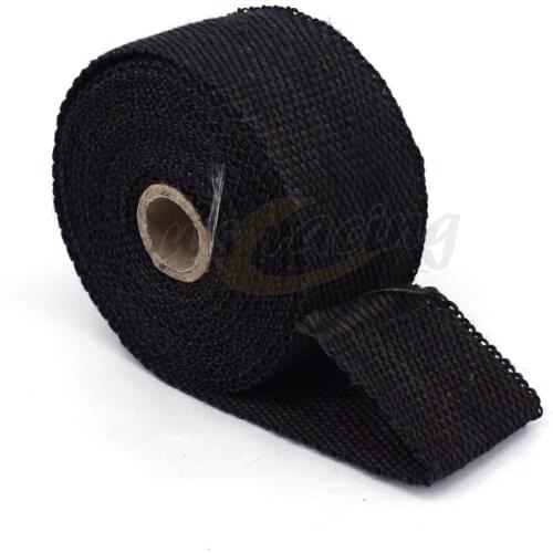 5M 10M 15M Exhaust Heat Shield Thermal Wrap Protection Tape With Stainless Ties Incombustible Manifold Most motorcycle vehicle