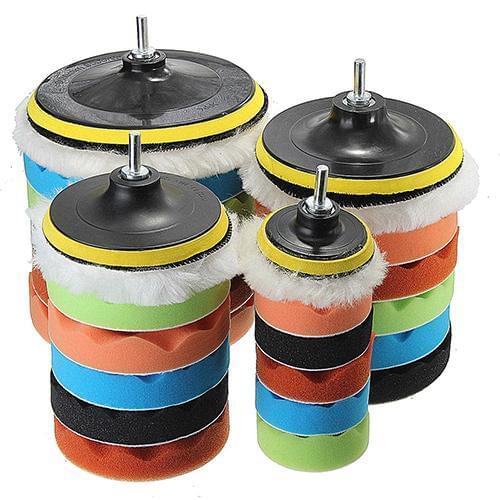 7 Pcs 3/5/6/7 Inch Roundness Polishing Waxing Buffing Pad Sponge Kit Set for Car Polisher For Auto Car Detail Polishing
