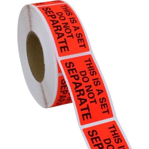 This is A Set Do Not Separate Packaging Labels (1 x 2 Inch) Fluorescent Red FBA Label (1 Roll,500 Labels)
