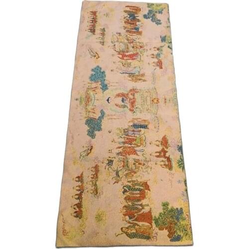 China Old Silk Thangka Like Hanging Painting Embroidery Figure Painting