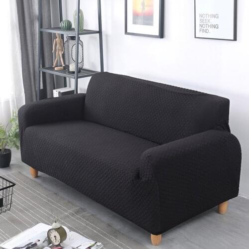 Soft Cover Knitted Cotton Slipcovers All-inclusive Couch Case For 4 Size Different Shape High Quanlity Solid Color All 90-300cm