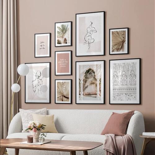 Wall Art Print Architecture Door Leaf Poster Mosque Abstract Portrait Still Life Canvas Painting for Home Bedroom Decor Pictures