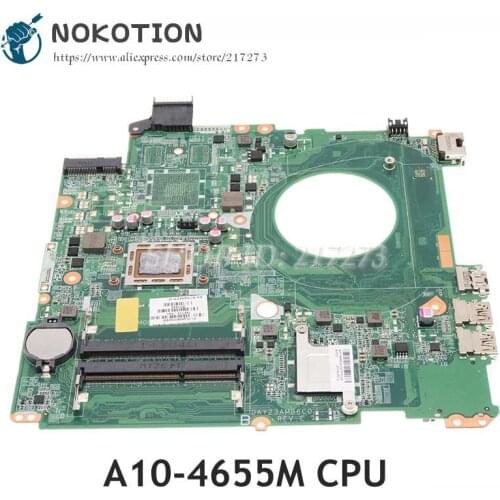 NOKOTION 766714-501 766714-001 DAY23AMB6C0 For HP Pavilion 15-P 15Z-P Laptop Motherboard A10-4655M CPU DDR3