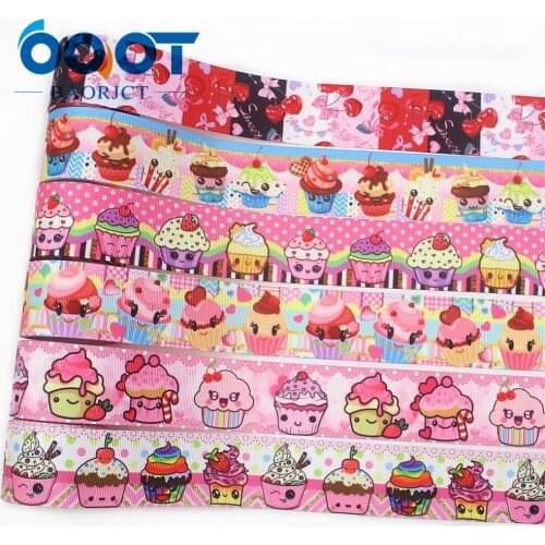 OOOT BAORJCT I-19906-2055,25mm,10yards Cartoon Thermal transfer Printed grosgrain Ribbons,bow cap DIY accessories decorations