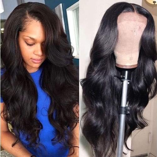 KISSU Body Wave Lace Front Wig Bodywave 4x4 Lace Frontal Closure Wig Remy Brazilian 30 Inch Lace Front Human Hair Wigs For Women