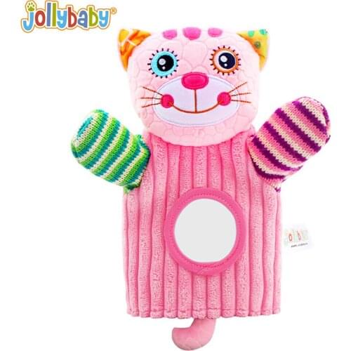 Hand Puppets Baby Mini Animals Educational Cartoon Animal Plush Doll Finger Puppets Appease Toys for Children Jollybaby