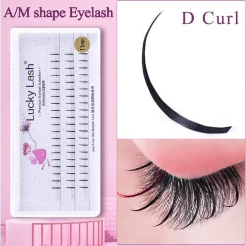 HOT A/M Shape Professional Makeup Individual Lashes Cluster Natural Fluffy false eyelashes 3d Mink Eyelash extension