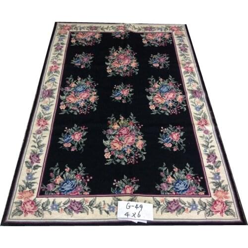 Modern Setting Hand-stitched Carpets New Wool Woolen Needlepoint living room Christmas Handmade Folk Art Wool Knitting Carpets