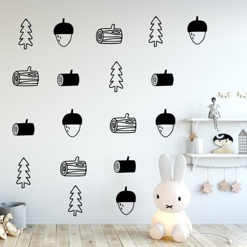 Tribal Forest Vinyl Wall Stickers Wall Decor For Kids Room Children Room Decoration Wall Decals Sticker Murals