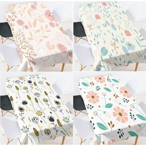 Flower leaves tablecloth waterproof table tablecloth Dining tables Table dining table runner tablecloth wedding decoration coat