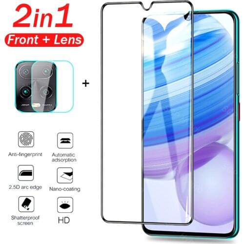 Protective glass redmi 10x for xiaomi redmi10x 10x pro screen protector 10xpro tempered glas redmi 10 x 10x with camera len 2in1