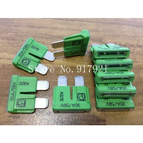 [ZOB] PUDENZ TAC 30A Germany 58V import medium auto fuse skewer slice 142.6185.5302 --50pcs/lot