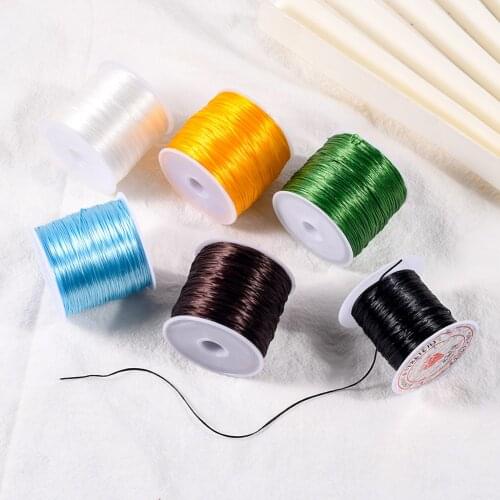 100 Meters /Roll Strong Elastic Crystal Beading Cord for Necklace Bracelets Stretch Thread String DIY Jewelry Making Cords Line