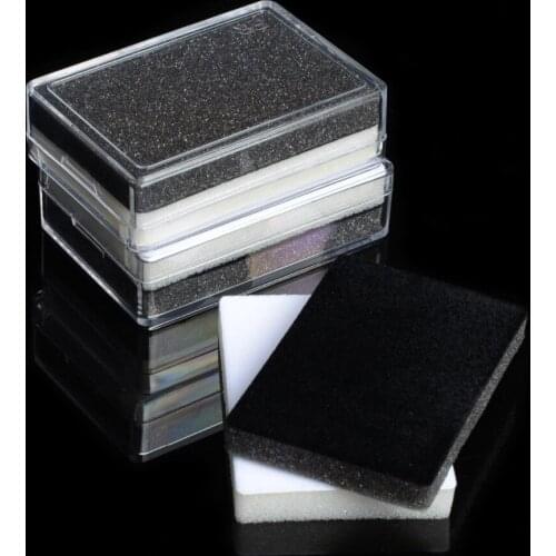 12pcs White and Black Earrings Studs Pendants Rings Plastic Display Case Box Showcase Tray 3.3x2.4",Fashion Jewelry Boxes #90132