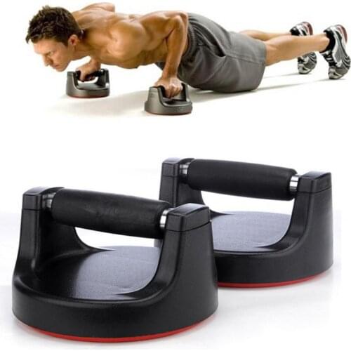 2Pcs Push Up Bars Round Antiskid Durable 360 Degree Rotation Press-up Stand for Exercise Body Building Fitness Equipment