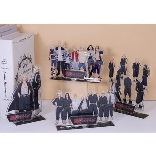 2021 Anime Tokyo Revengers Character Standing Figure Model Cosplay Manjiro Ken Takemichi Hinata Plate Acrylic Figure Model