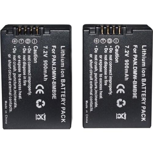 2XDMW-BMB9 BMB9E BMB9GK BMB9PP Battery for Panasonic Lumix DC-FZ80 FZ80K DCFZ80K
