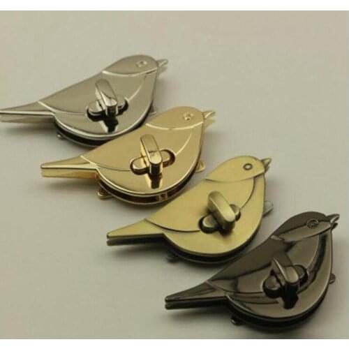 6pcs/lot Luggage hardware accessories Cute Bird Turn Lock Snap Bag Accessories Buckle Twist Turn Lock Snap Clasps Closure