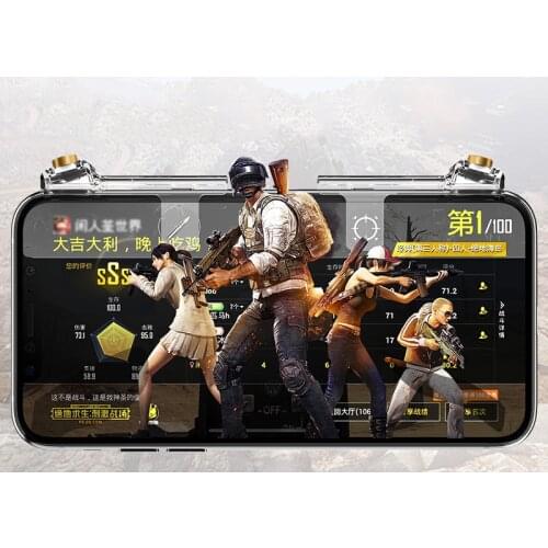 ABS Metal for PUBG Mobile Phone Game Controller Gamepad Joystick Trigger Aim Shooting L1 R1 Key Button for Iphone Xiaomi Android