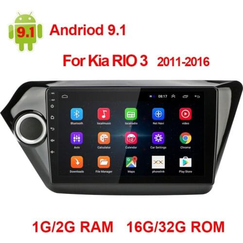 2 din Android 9.1 Car Radio Multimedia Video Player For KIA RIO 3 4 2011 2012 2013 2014 2015 2016 Autoradio Navigation GPS WIFI