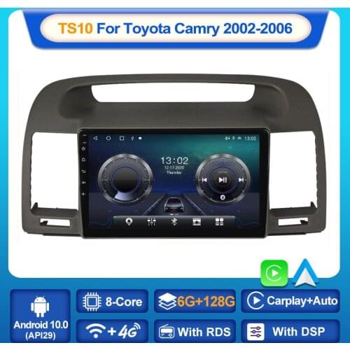 MEKEDE TS10 Android 10.0 Car Radio Video Player For Toyota Camry 2002-2006 Auto GPS Stereo Carplay Navigation DSP WIFI BT No DVD