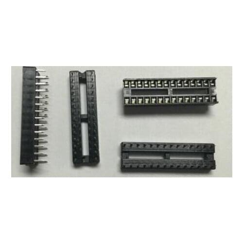 Free Shipping 20PCS 28pin DIP IC Sockets Adaptor Solder Type Socket DIP28