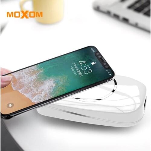 MOXOM Wireless Charger 5 Port Fast Charger Wireless Mobile Phone Charger AUTO ID EU Plug Charger For iPhone Samsung Xiaomi