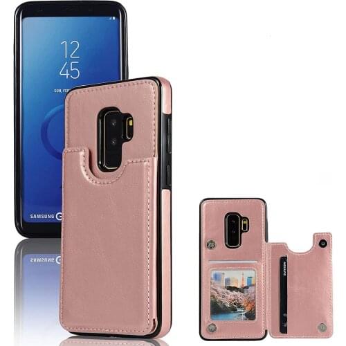 Phone Case for Samsung Galaxy S9 Plus Wallet Case Card Holder Cover Stand Cell Glaxay Glaxay S9+ 9S 9+ S 9 9plus S9plus Women
