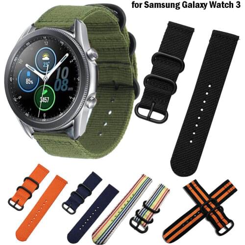 22 20mm colorful nylon Watch Strap for Samsung Galaxy Watch 3 45mm 41mm smartwatch watchband wristband bracelet wriststrap new