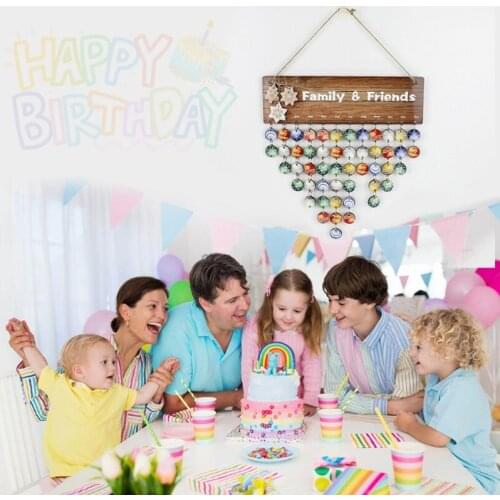 DIY Wooden Family Friends Date Mark Sign Sublimation Blanks Calendar Board Decor DIY Hanging Calendar Home Decoration