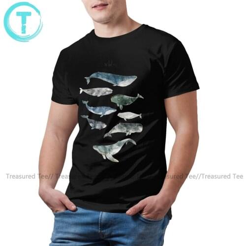 Whale T Shirt Whales T-Shirt Cotton Short-Sleeve Tee Shirt Graphic Beach 5x Fun Men Tshirt