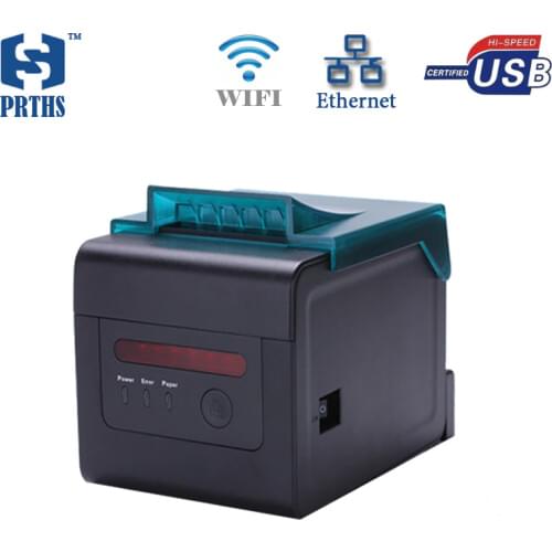 Impressora multifuncional WIFI & Ethernet thermal printer 80mm qr code ticket printing with Alarm, lights for kitchen HS-H81ULW