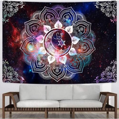 India Psychedelic Tapestry Boho Decoration Home Decor Bedroom Wall Decoration Tapisserie Hippie Gobelin Aesthetic Room Decor