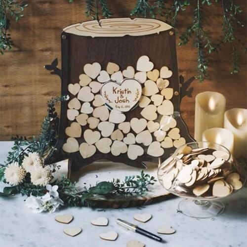 Custom engraving Rustic Tree stump Wedding Guest book Alternative, personalised unique wedding decor drop top guestbook