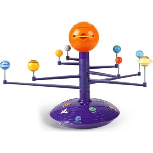 DIY Solar System Model Kit for Kids Solar System HD Planetarium Projector with 8 Painted Planets Science DIY Project Decoration